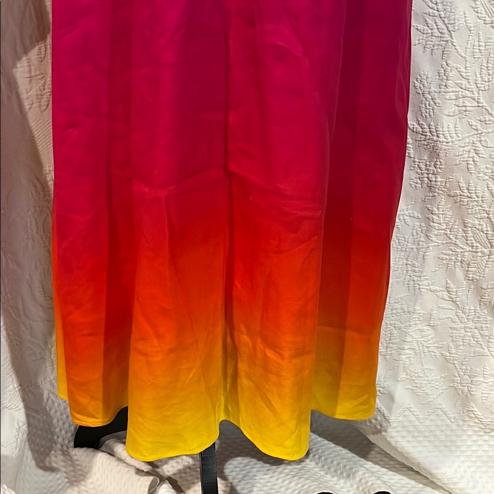Ralph Lauren Pink‎ Ombre Midi A-Line Skirt - Picture 2 of 10